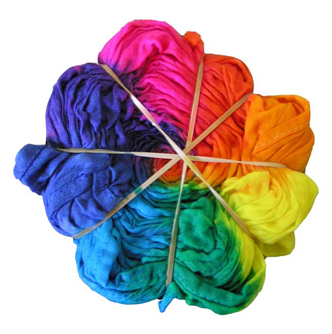 6 dye colour rainbow spiral by Magic Starfish