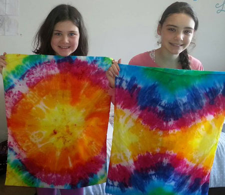 Tie Dye workshop proud children proud parents